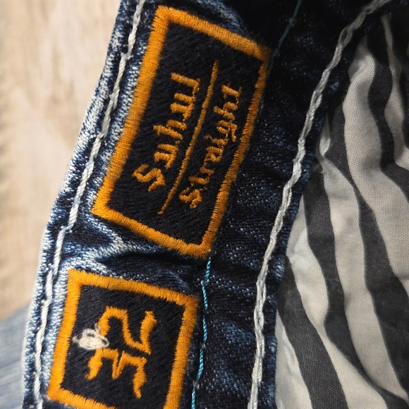 Rock Revival Light Blue Distressed Straight Jeans - Picture 16 of 16